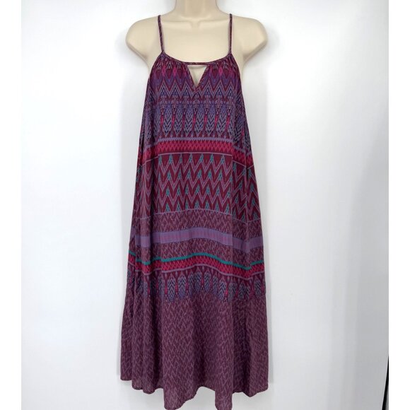 Prana Nari Midi Dress purple pink  Womens Size Large  Sundress Halter Lightweigh - Picture 1 of 13